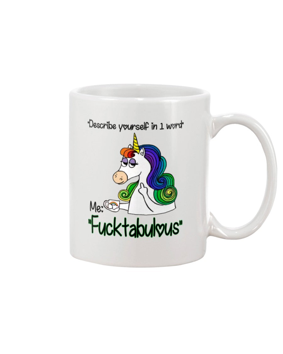 Funny Coffee Mug | Unicorn Fucktabulous | Funny Badass Quotes Drinkware Gift