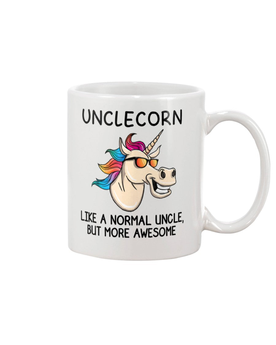 Funny Coffee Mug | Unicorn Unclecorn | Funny Badass Quotes Drinkware Gift