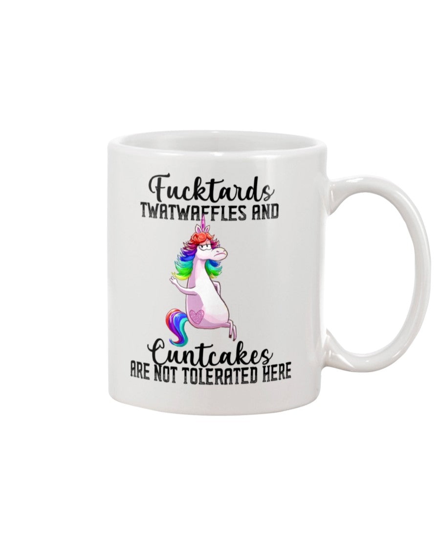 Funny Coffee Mug | Unicorn Fucktards | Funny Badass Quotes Drinkware Gift