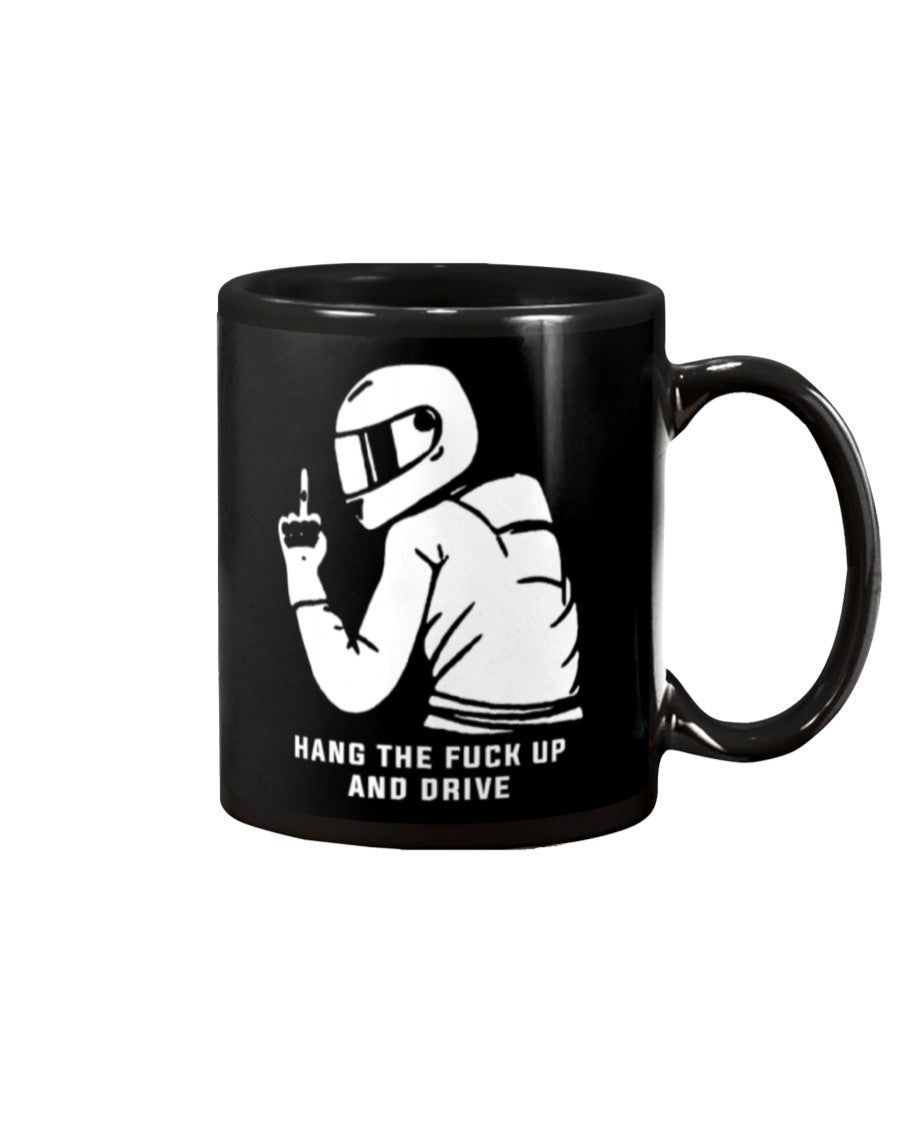 Motorcycle Coffee Mug | Hang The Fk Up | Drinkware Gift for Men Women Biker, Motorcyclist