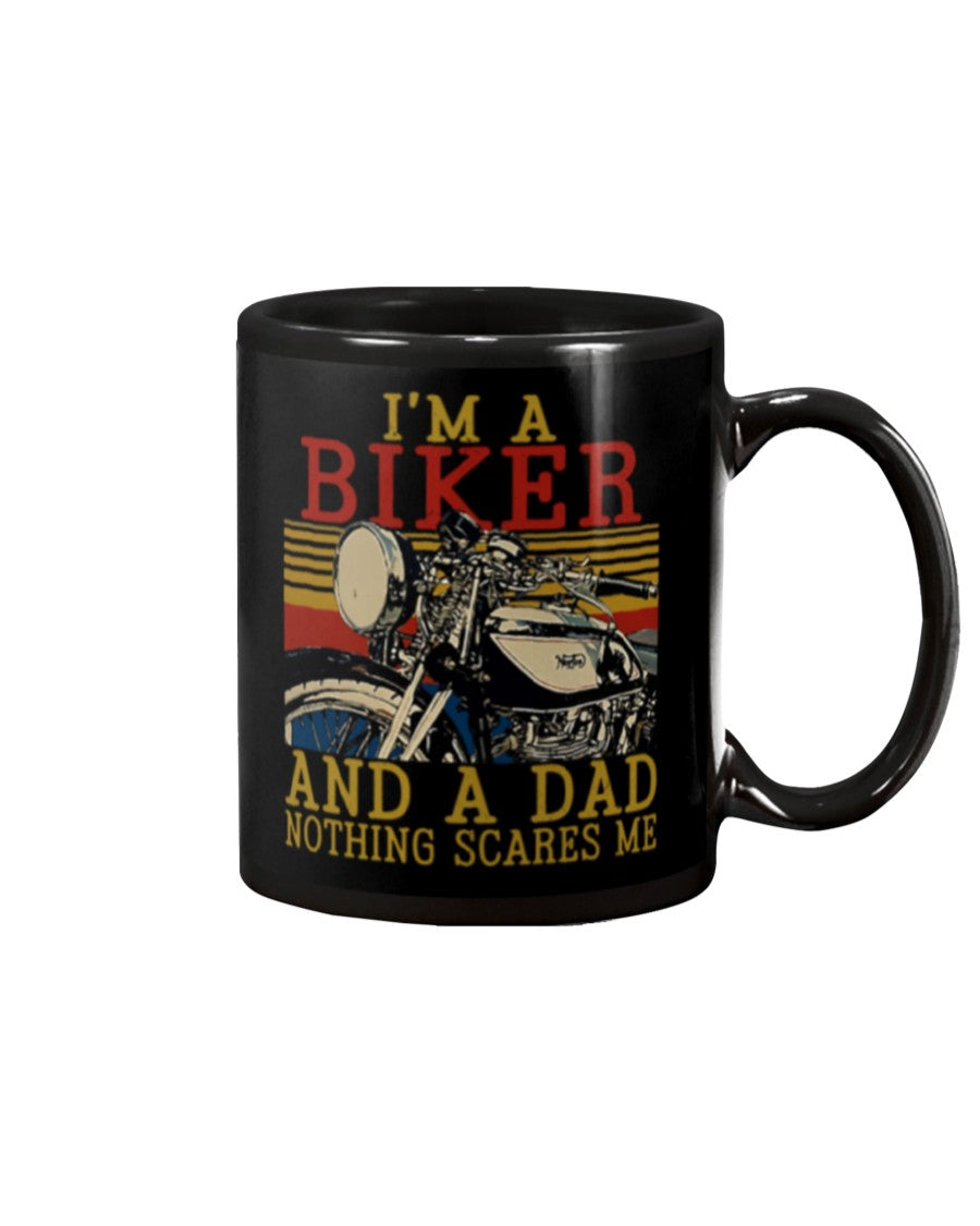 Motorcycle Coffee Mug | Biker Dad | Drinkware Gift for Men Women Biker, Motorcyclist