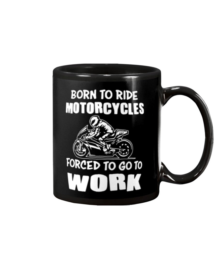 Motorcycle Coffee Mug | Born To Ride Motorcycle | Drinkware Gift for Men Women Biker, Motorcyclist
