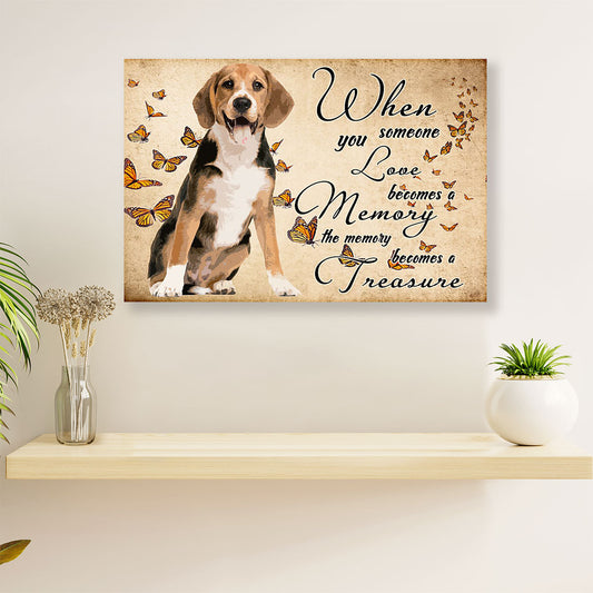 Beagle Dog Canvas Wall Art Prints | Memorial Dog | Home Décor Gift for Pocket Beagle Puppies Lover