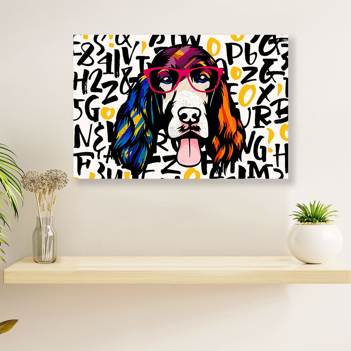 Cocker Spaniel Dog Poster | Watercolor Dog Painting | Wall Art Gift for Miniature Puppies Lover