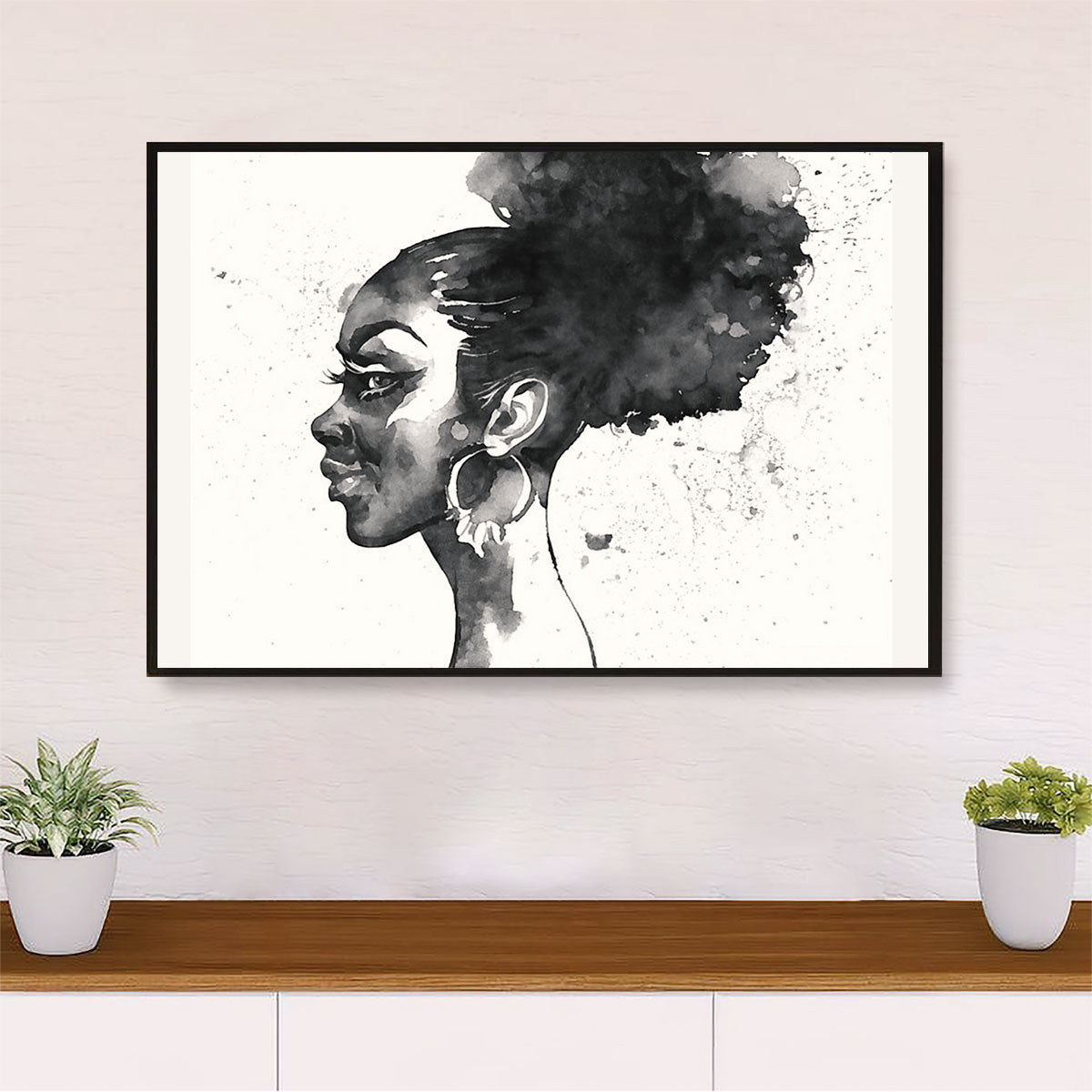 African Americans Afro Poster Prints | Woman Art Painting | Wall Art Black Pride Gift for Black Girl