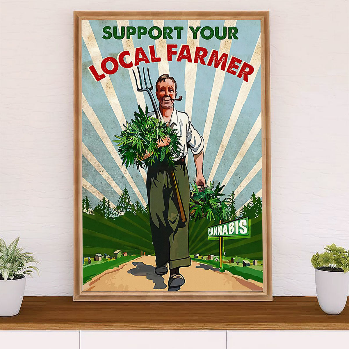Farming Canvas Wall Art Prints | Local Farmer | Home Décor Gift for Farmer