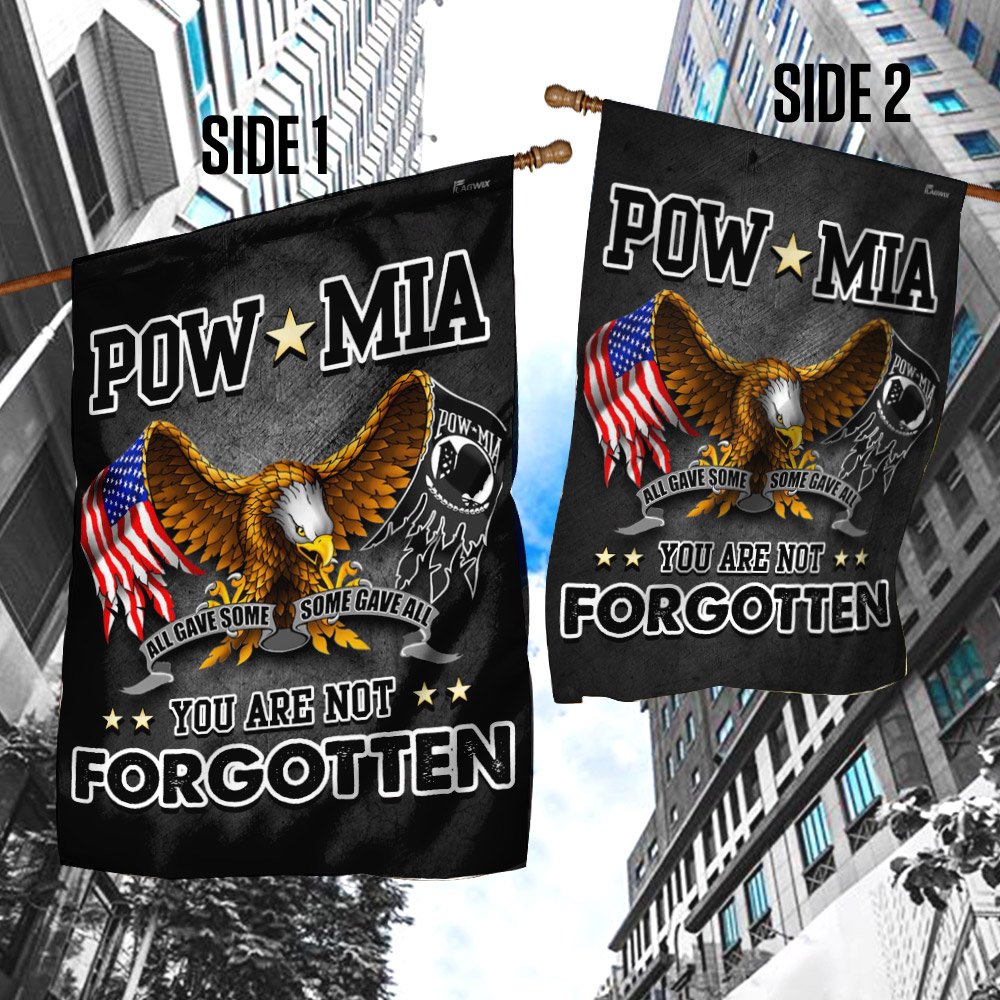 Pow Mia You Are Not Forgotten. Proud Veteran Flag