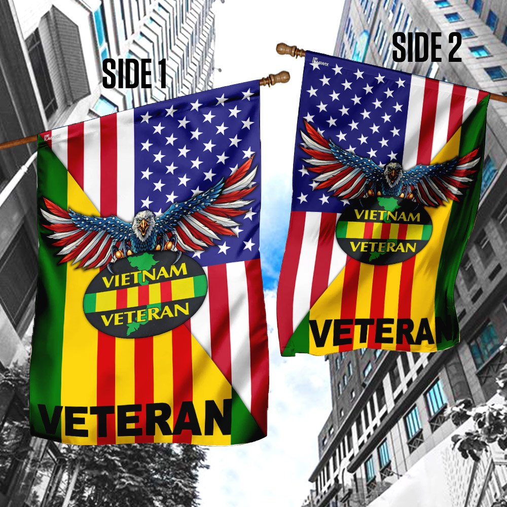 Vietnam Veteran - American Flag