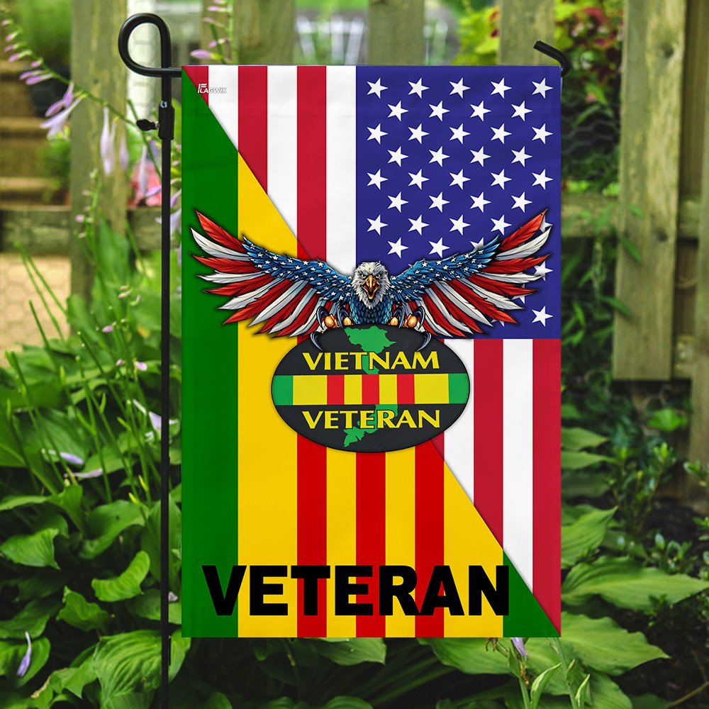 Vietnam Veteran - American Flag