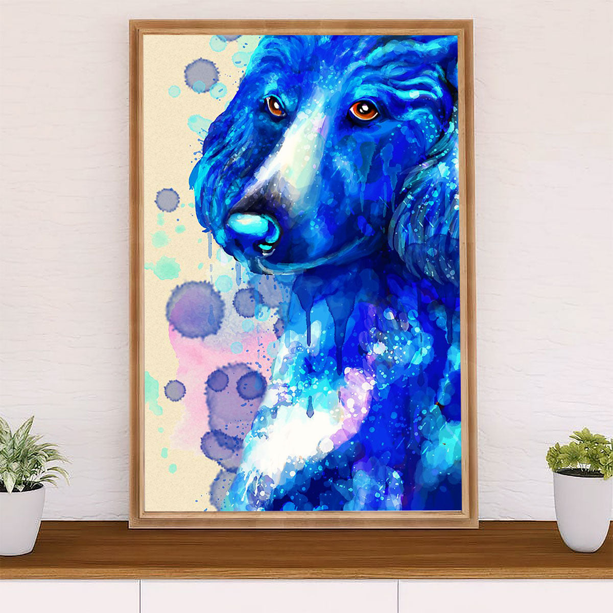 Poodle Art Painting Dog Canvas Wall Art Prints | Home Décor Gift for Poodle Puppies Lover