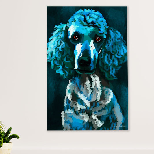 Poodle Art Painting Dog Canvas Wall Art Prints | Home Décor Gift for Poodle Puppies Lover