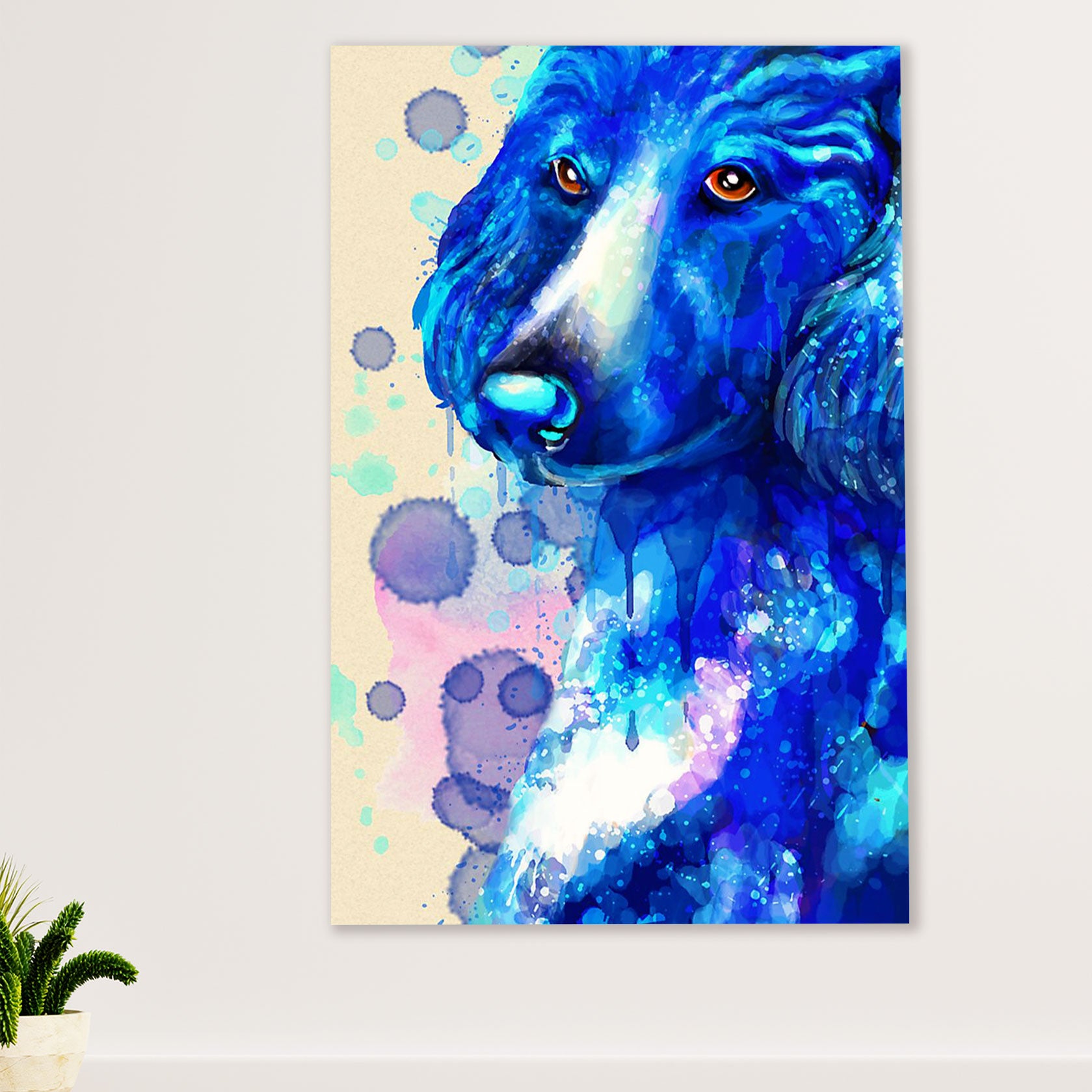 Poodle Art Painting Dog Canvas Wall Art Prints | Home Décor Gift for Poodle Puppies Lover