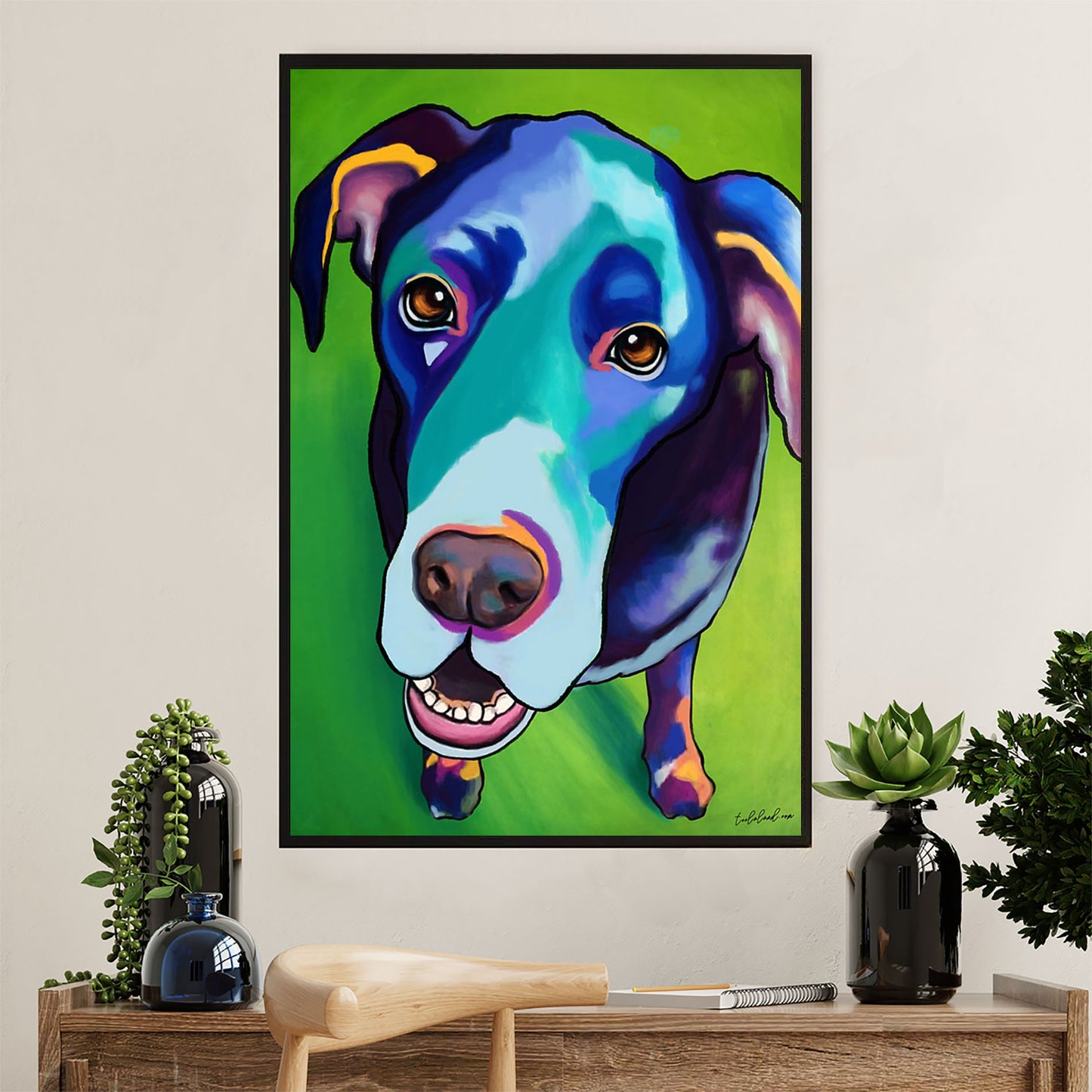 Great Dane Poster Prints | Watercolor Dog Painting | Wall Art Gift for Great Dane Puppies Lover