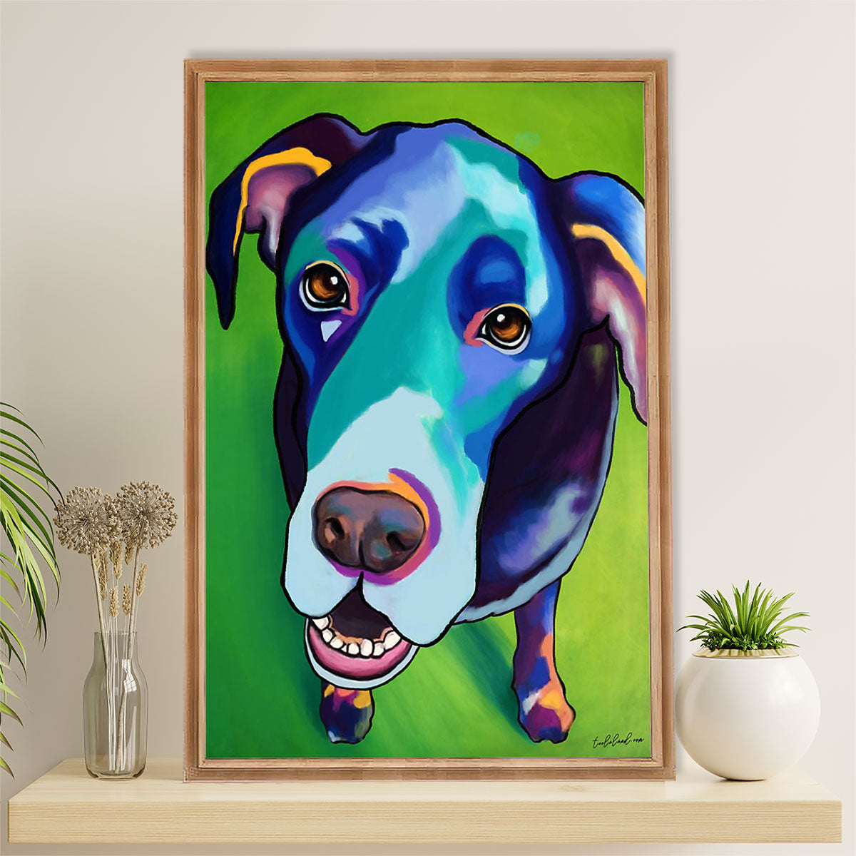 Great Dane Poster Prints | Watercolor Dog Painting | Wall Art Gift for Great Dane Puppies Lover