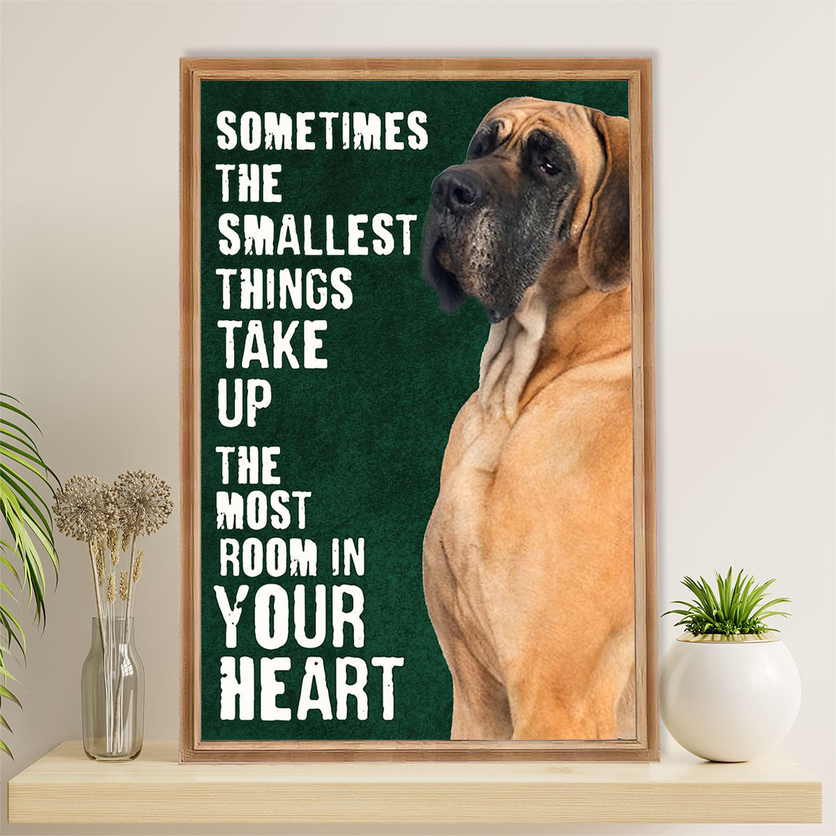 Great Dane Canvas Prints | Most Room In Your Heart | Wall Art Gift for Great Dane Puppies Lover