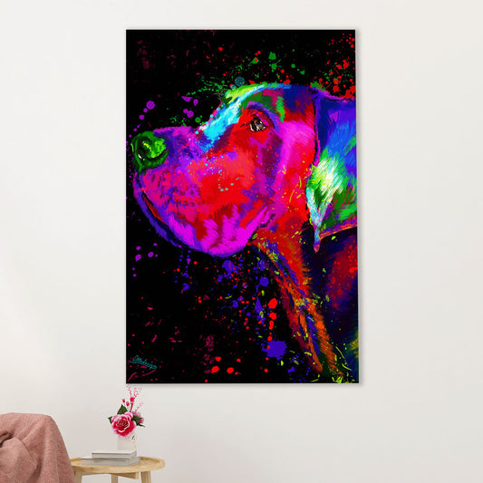 Great Dane Canvas Prints | Watercolor Dog Painting | Wall Art Gift for Great Dane Puppies Lover