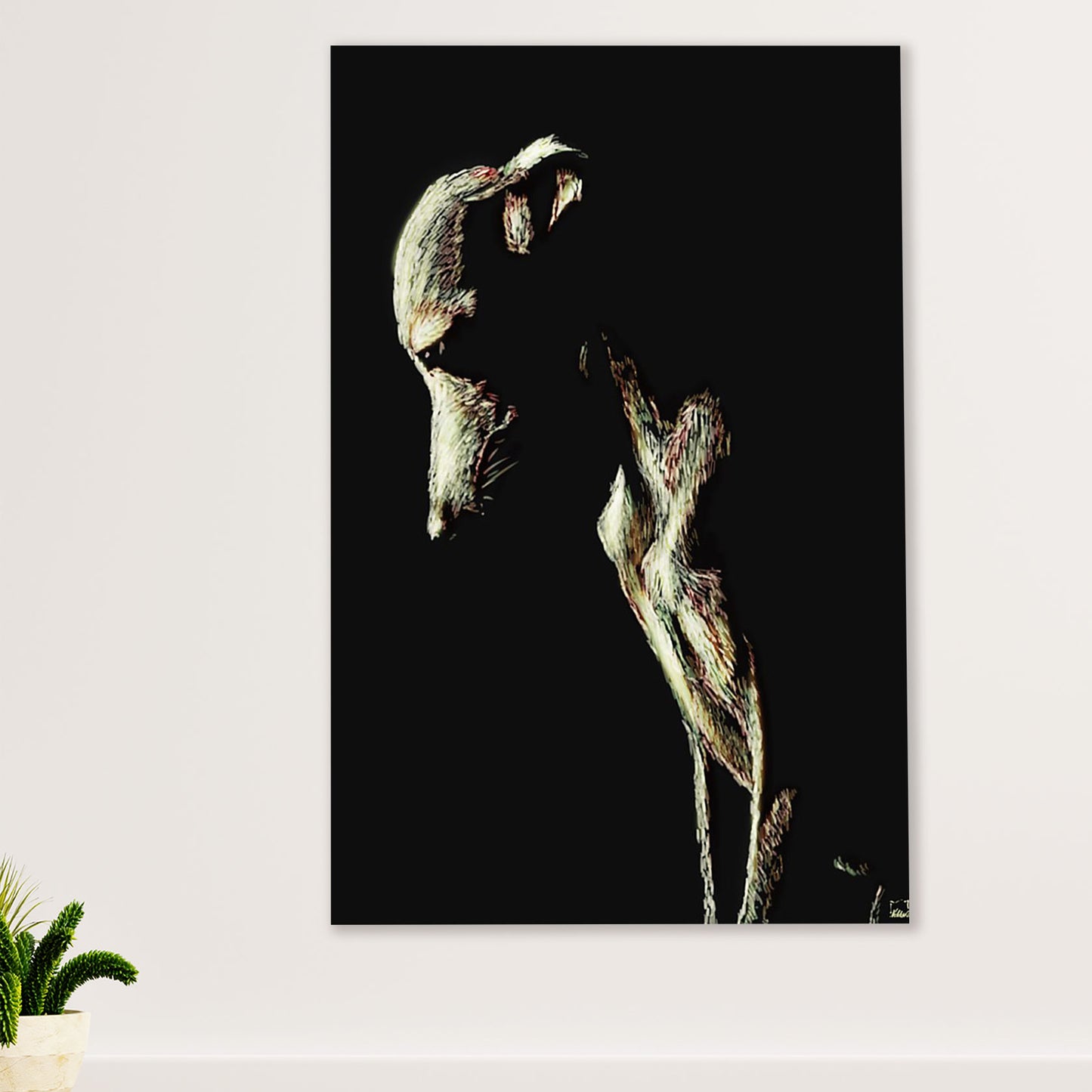 Greyhound Dog Canvas Prints | Greyhound Art | Wall Art Gift for Greyhound Puppies Lover
