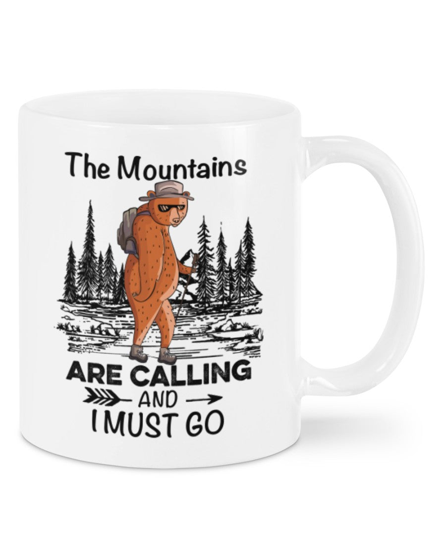 Camping Lover Coffee Mug | Mountains Are Calling | Drinkware Gift for Campers