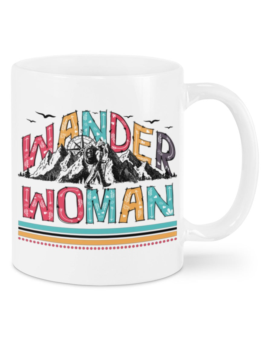 Camping Lover Coffee Mug | Wander Woman | Drinkware Gift for Campers