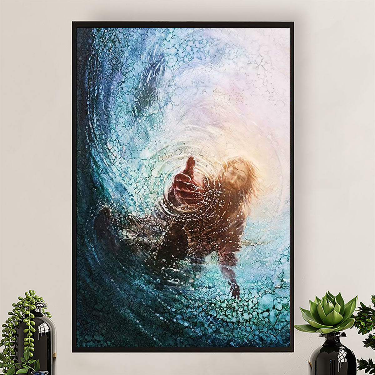 Jesus Poster Give Me Your Hand | Christian God Wall Art Home Decor