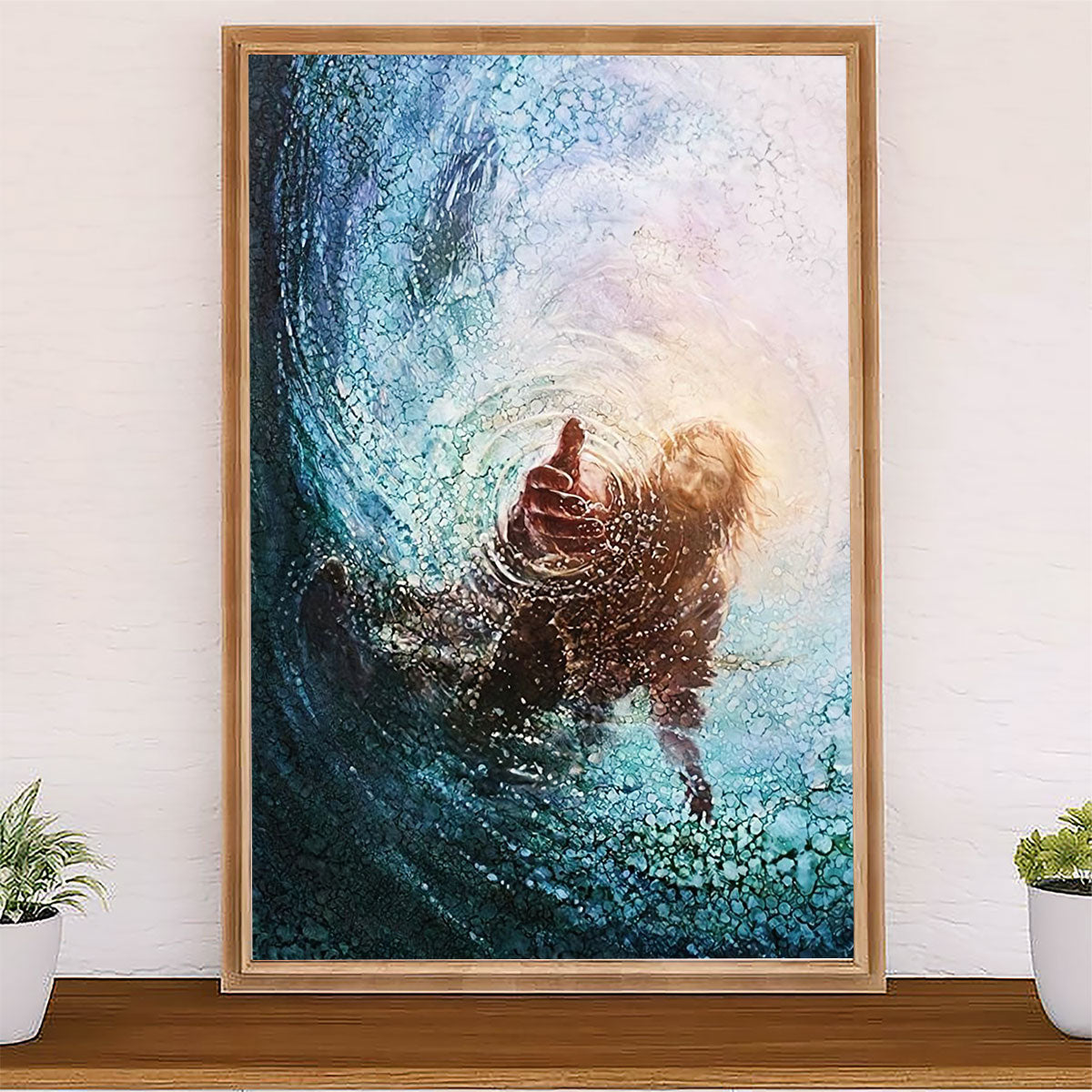 Jesus Poster Give Me Your Hand | Christian God Wall Art Home Decor