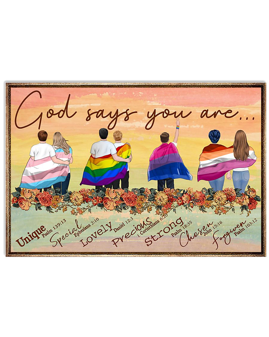 LGBT - God Says You Are Poster
