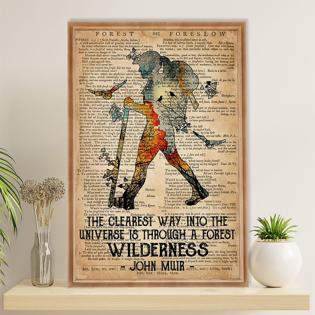 Camping Canvas | Hiking - The Clearest Way Into The Universe | Wall Art Gift for Campers