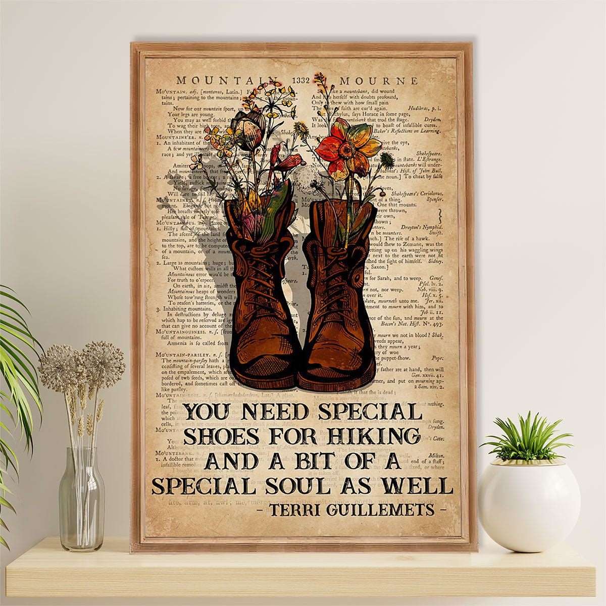 Camping Canvas | Hiking - You Need Special Shoes For Hiking | Wall Art Gift for Campers