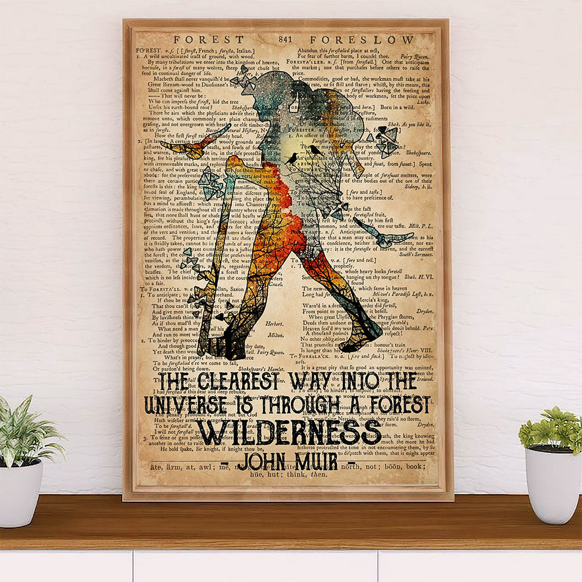 Camping Canvas | Hiking - The Clearest Way Into The Universe | Wall Art Gift for Campers