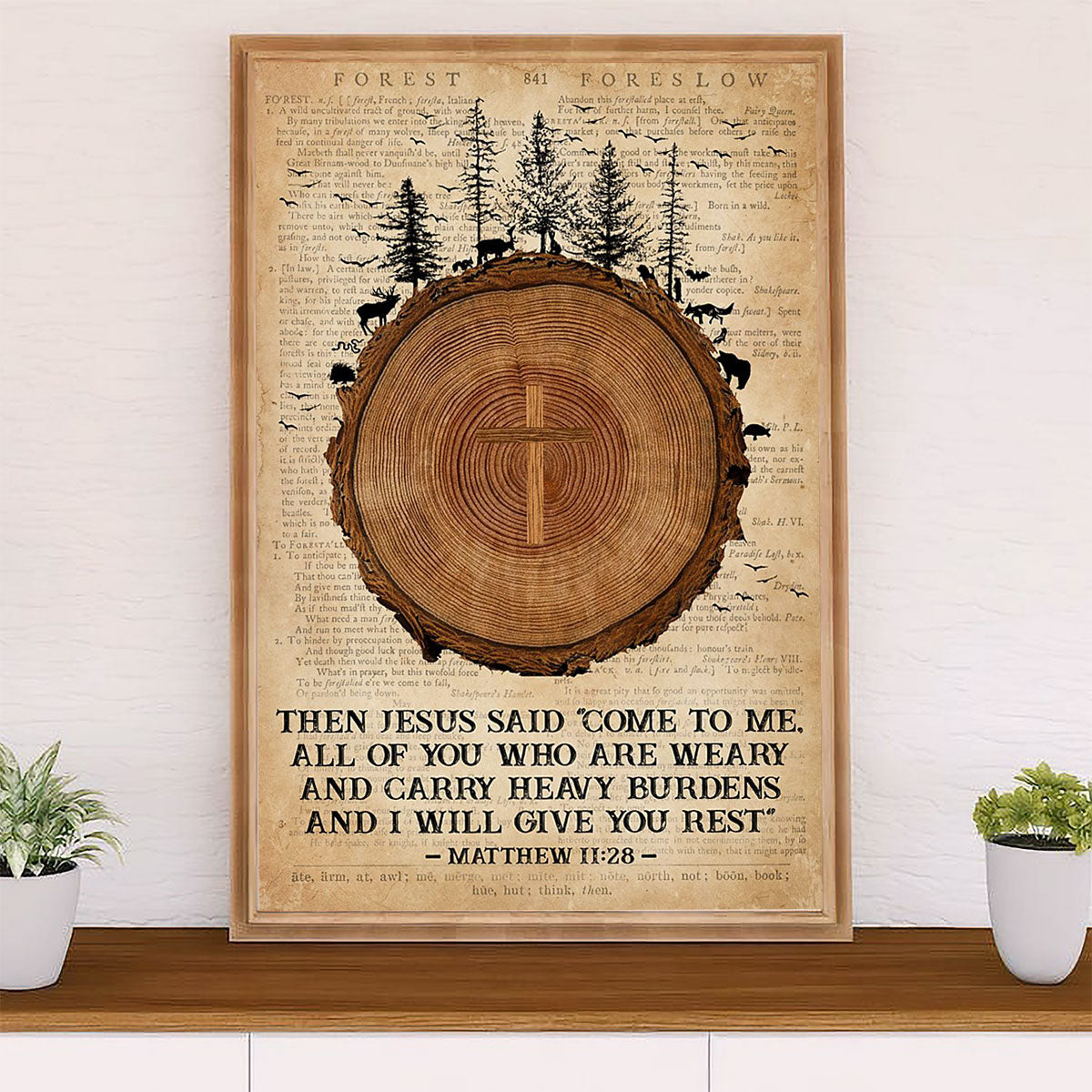Camping Canvas | The Jesus Said Come To Me | Wall Art Gift for Campers