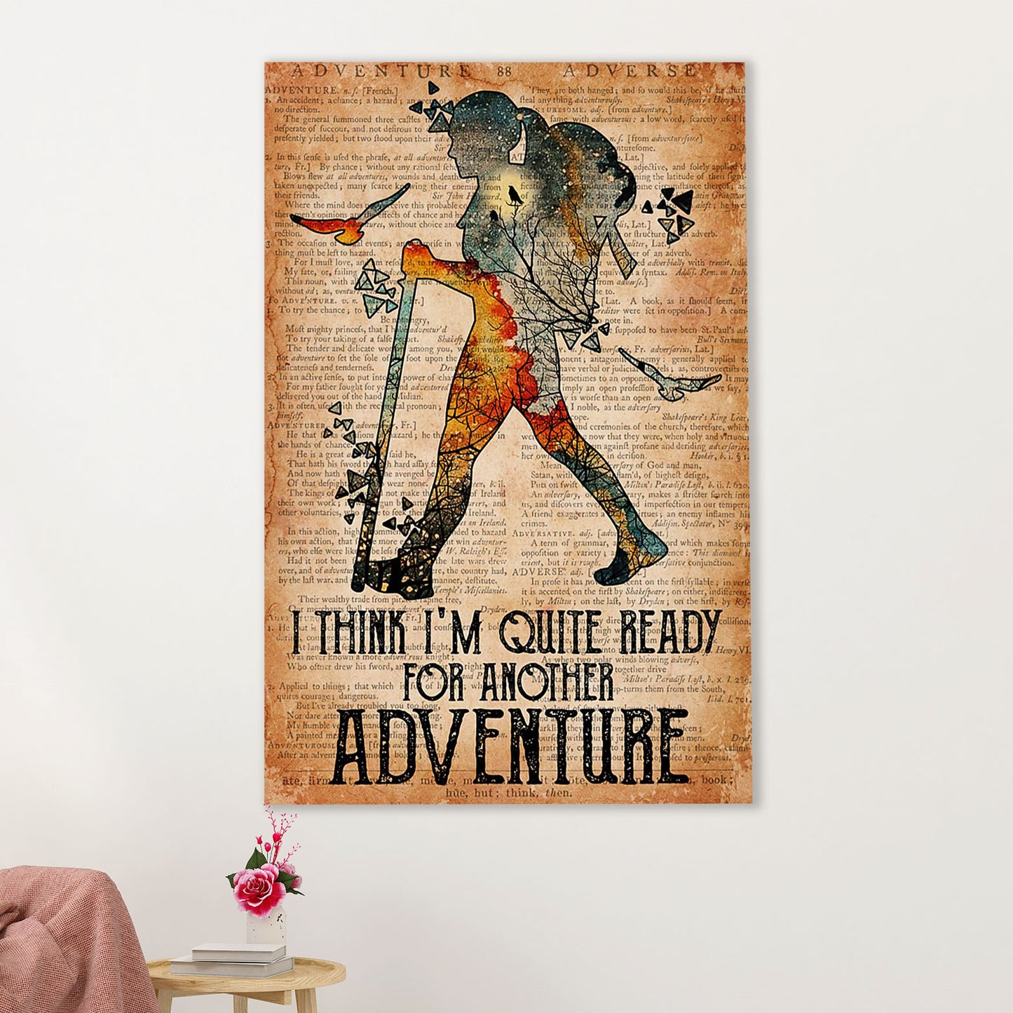 Camping Canvas | Hiking - I Think I'm Quite Ready For Another | Wall Art Gift for Campers