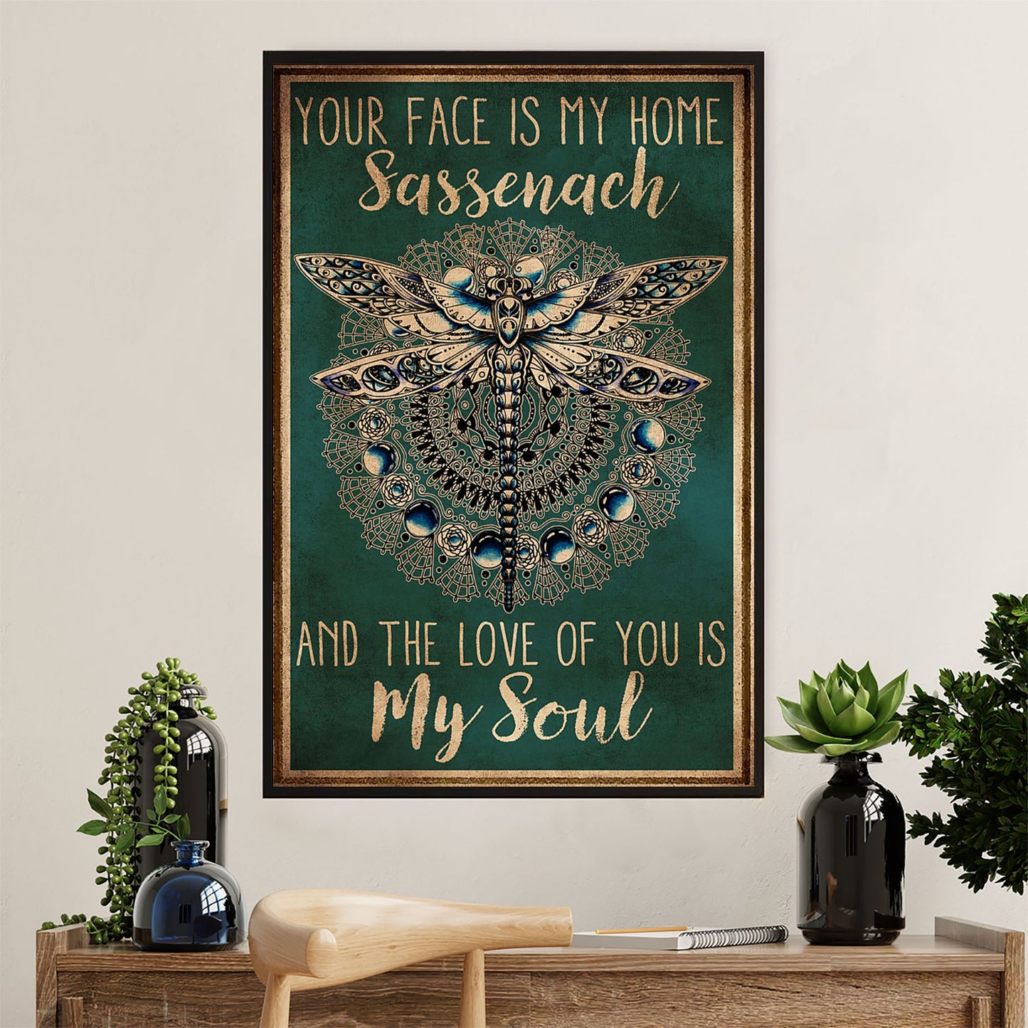 Books Lover Canvas Prints | Your Face Is My Home | Wall Art Gift for Books Reader