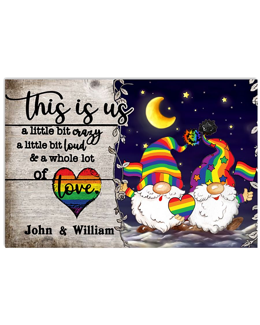 Personalized LGBT - Gnome This is us Poster