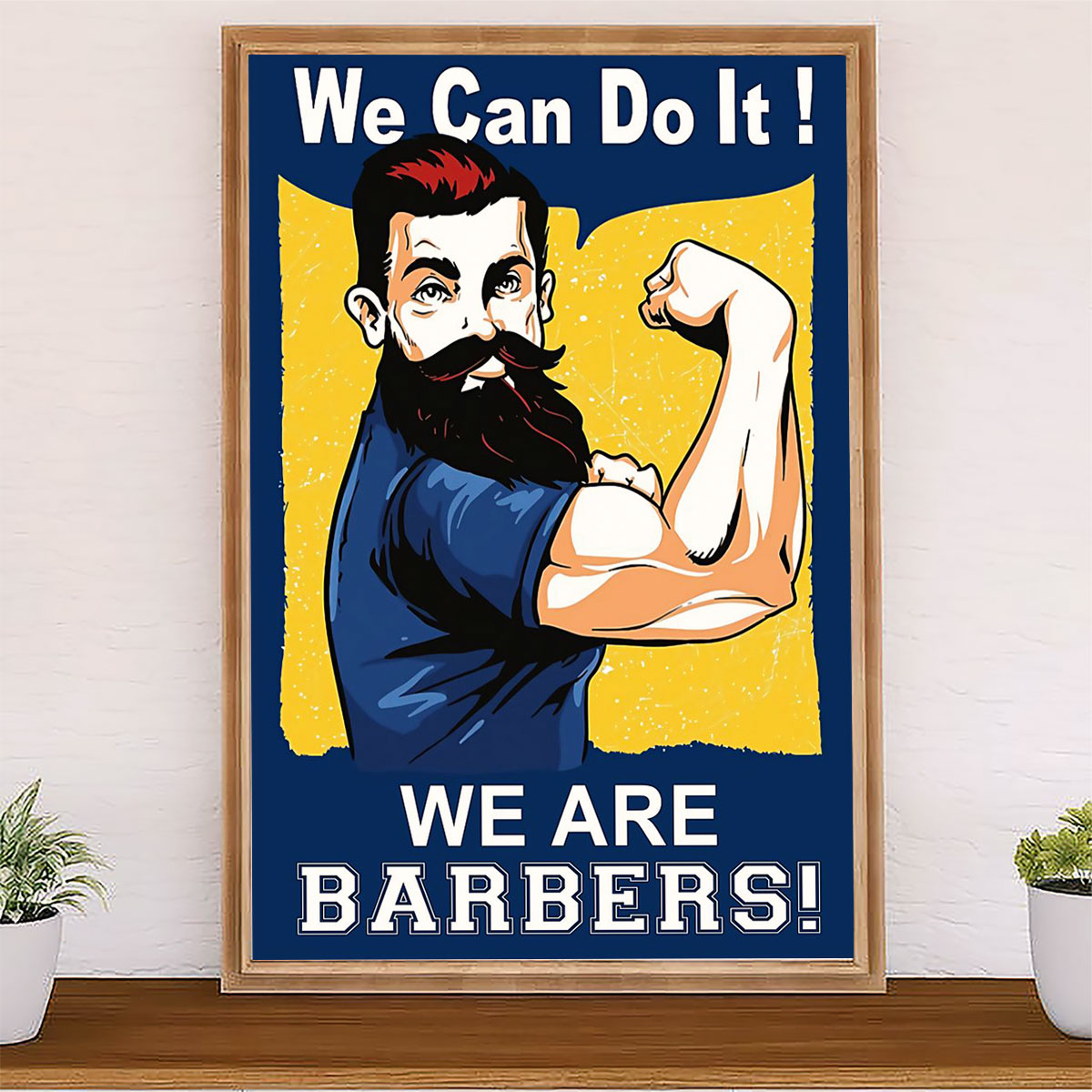 Hairdresser Canvas We Can Do It - We Are Barbers | Wall Art Gift for Hairstylists