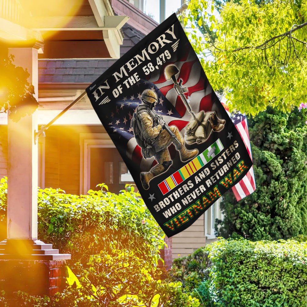 Vietnam Veteran. Brothers And Sisters Who Never Returned Flag