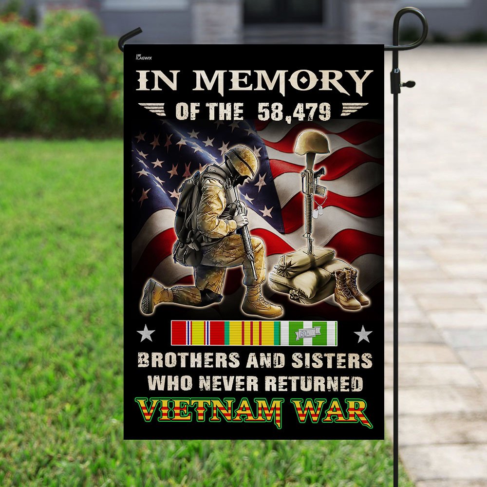 Vietnam Veteran. Brothers And Sisters Who Never Returned Flag