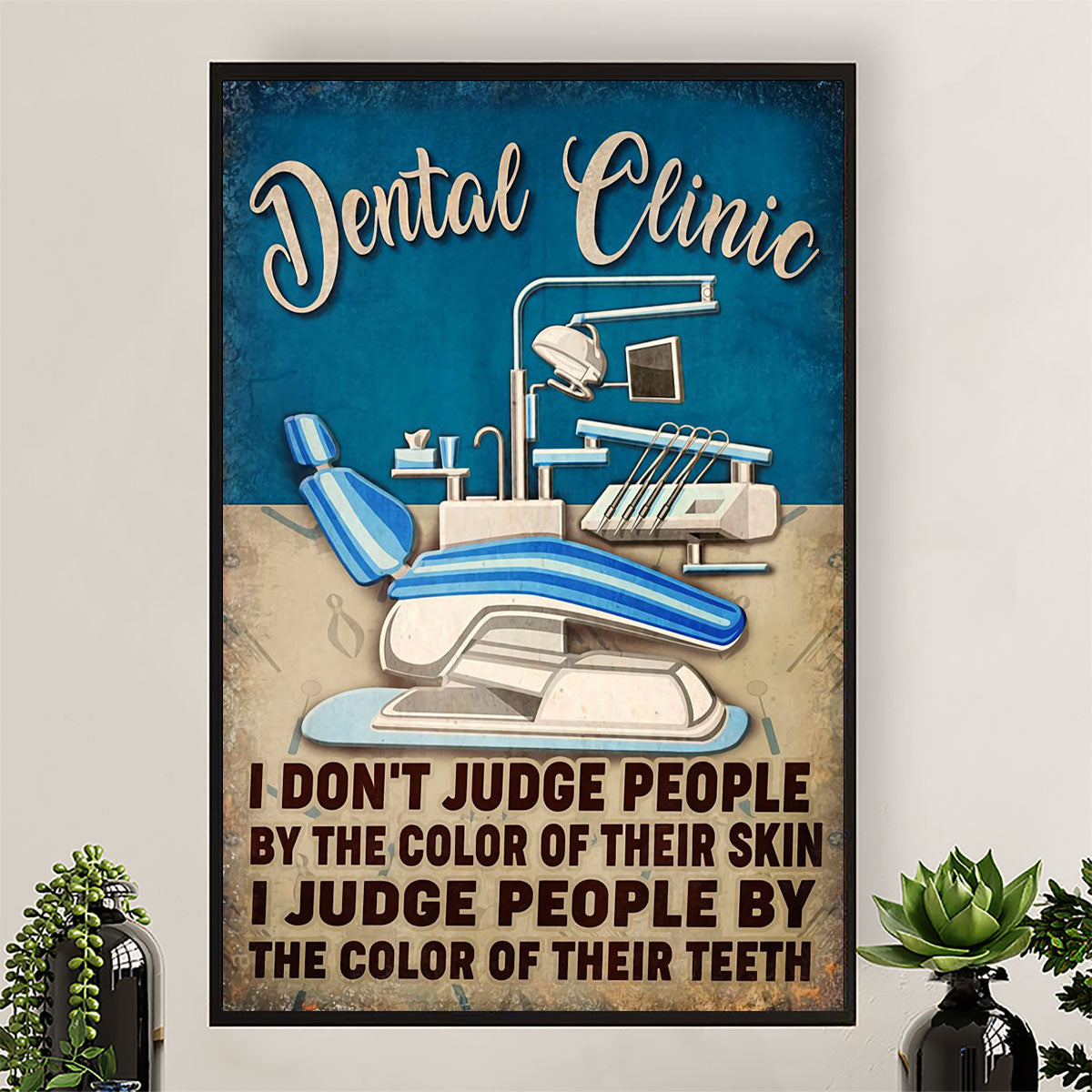Dental Poster Dental Clinic | Wall Art Gift for Dentist