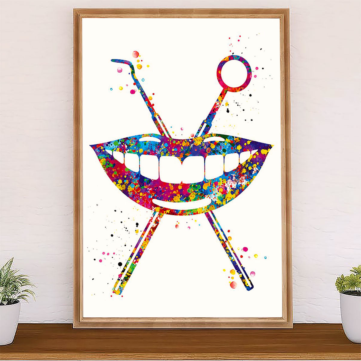 Dental Poster Smile Teeth | Wall Art Gift for Dentist