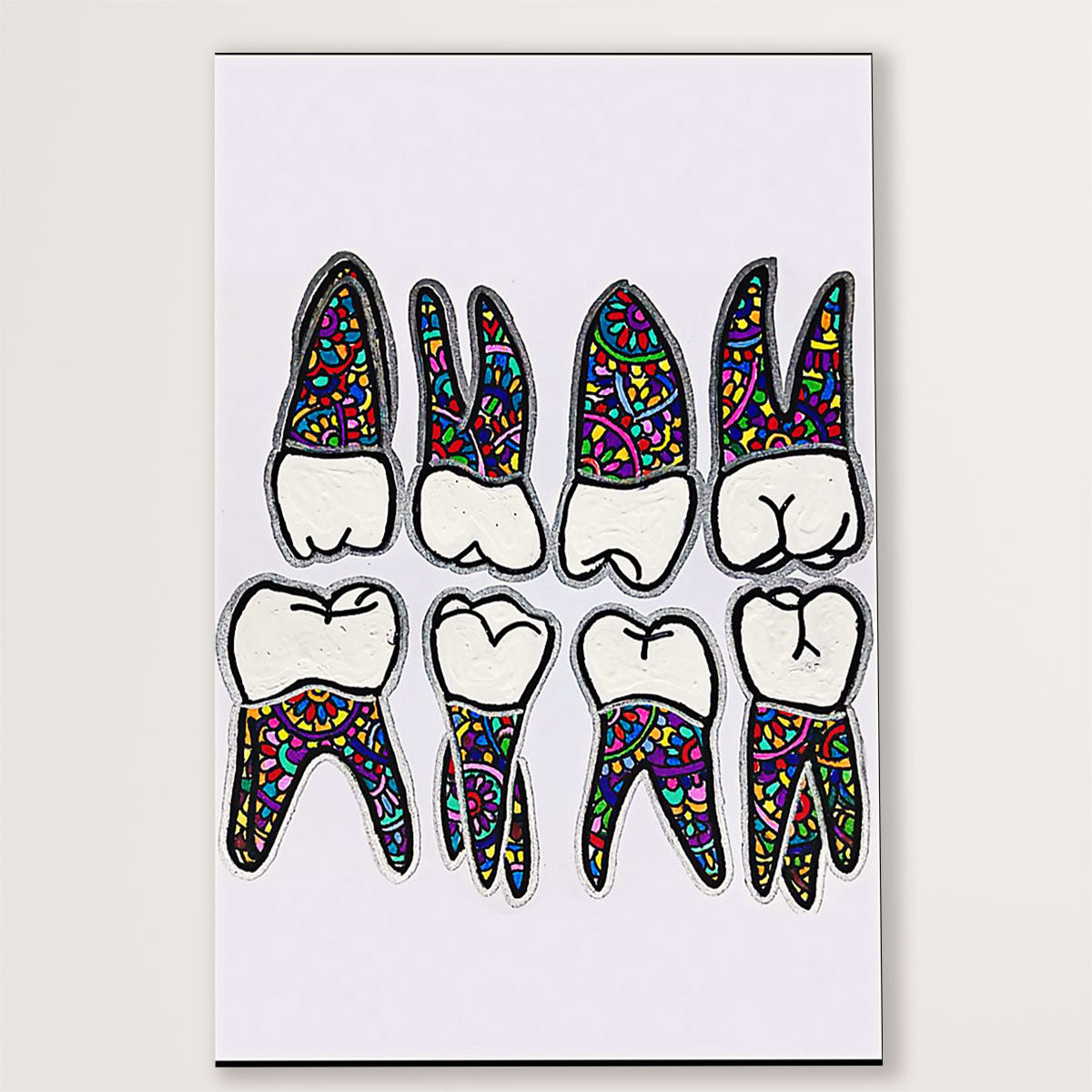 Dental Poster Watercolor Tooth Art | Wall Art Gift for Dentist