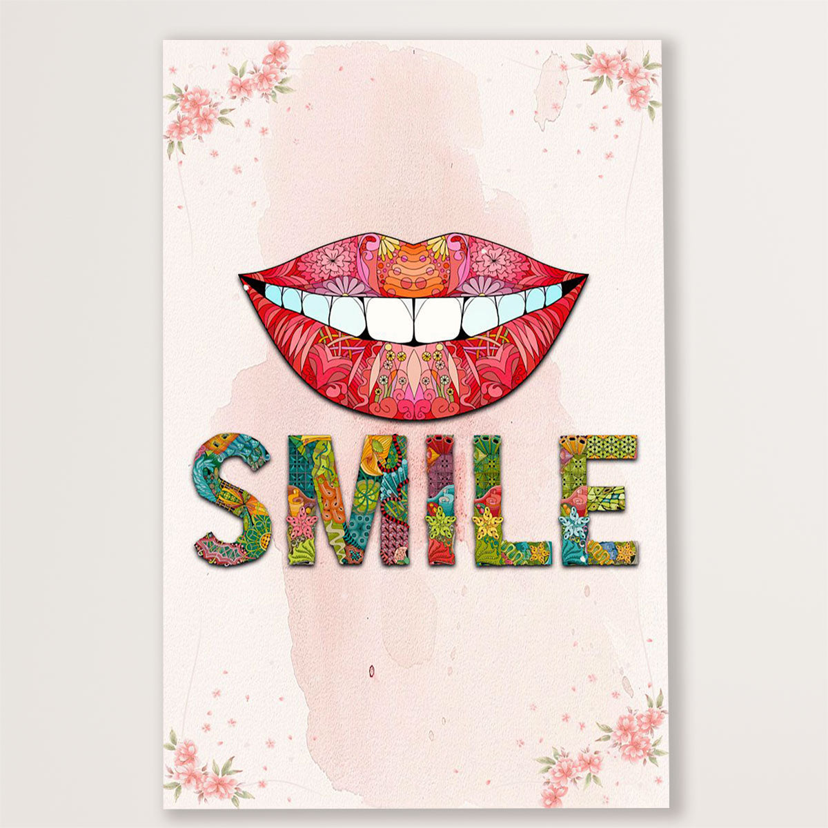 Dental Poster Smile | Wall Art Gift for Dentist
