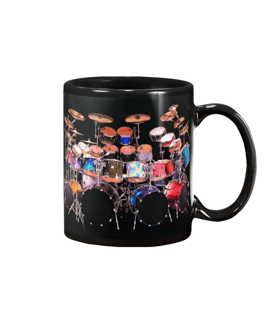Drumming Coffee Mug | Drum Set | Drinkware Gift for Drummer