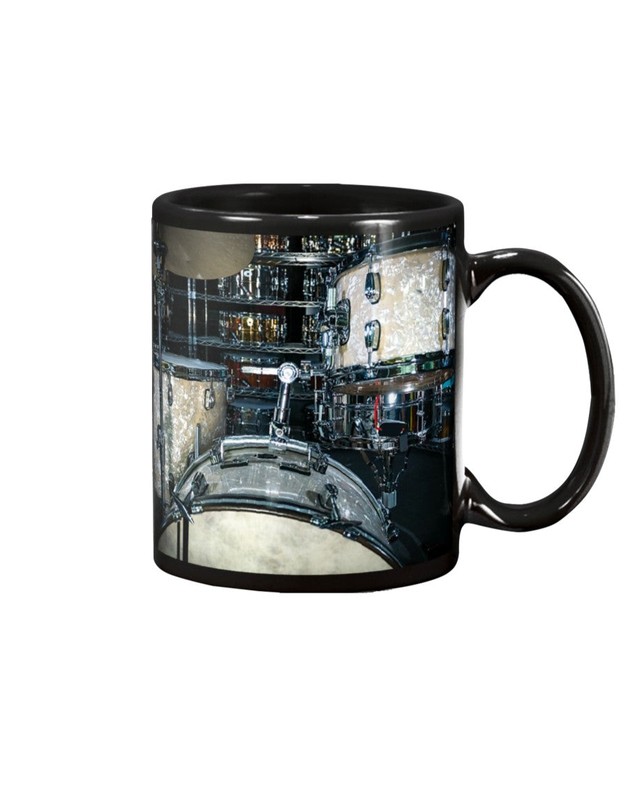 Drumming Coffee Mug | Drum Set | Drinkware Gift for Drummer