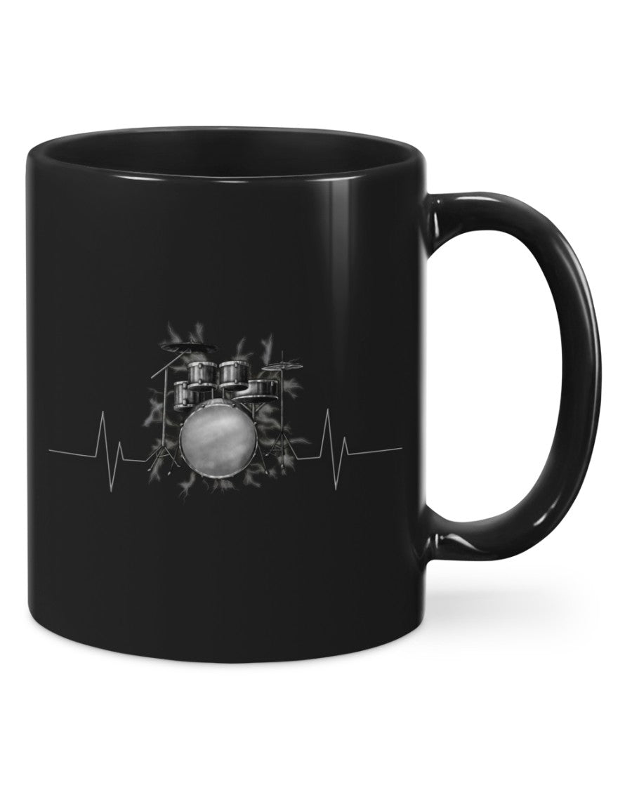 Drumming Coffee Mug | Drum Set | Drinkware Gift for Drummer