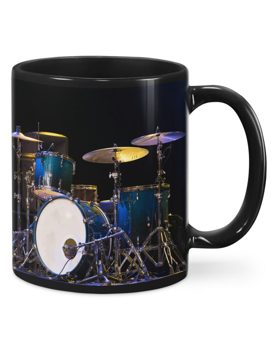 Drumming Coffee Mug | Drum Set | Drinkware Gift for Drummer