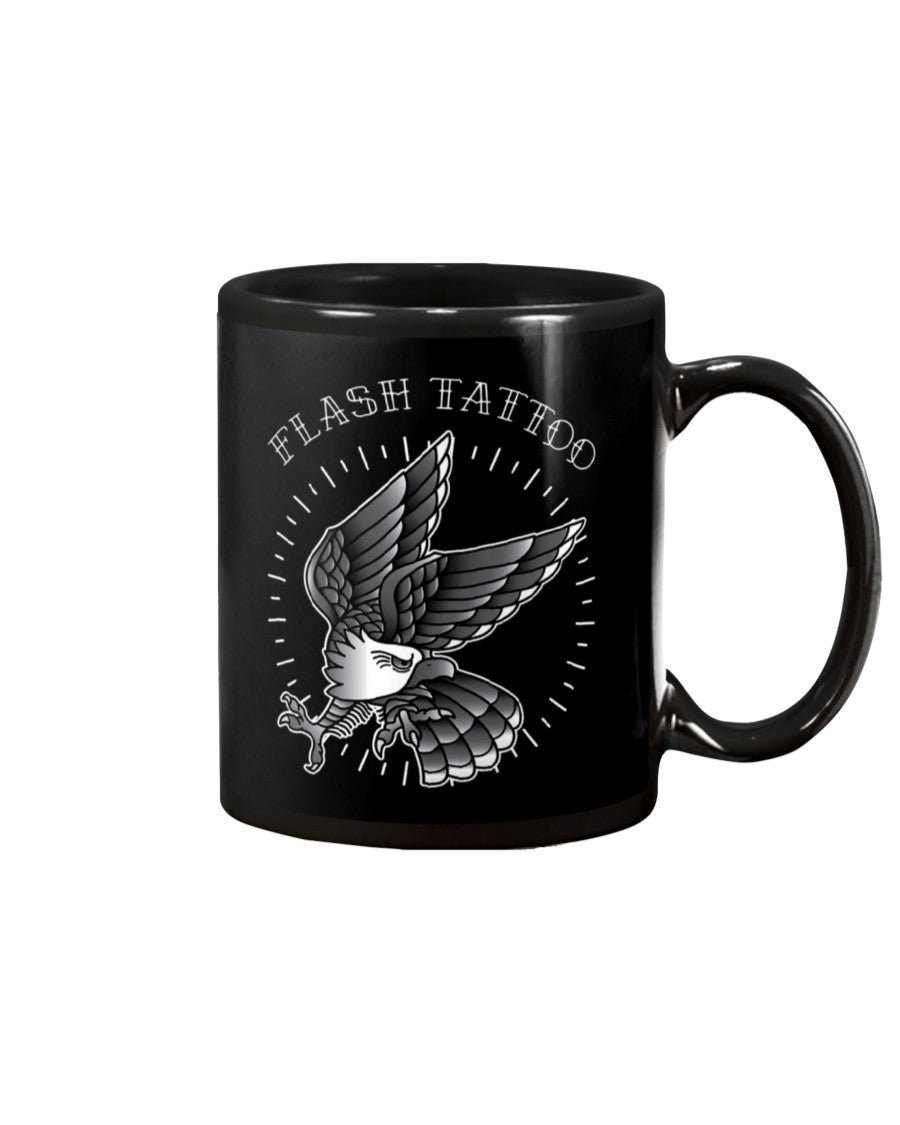 Tattoo Coffee Mug | Flash Tattoo | Drinkware Gift for Tattoo Artist, Tattoo Lover