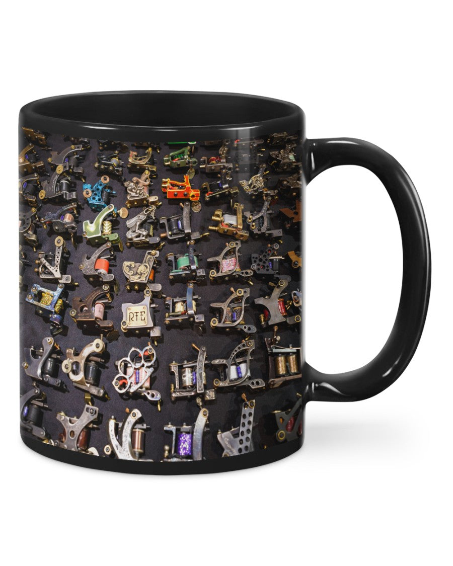 Tattoo Coffee Mug | Tattoo Machine | Drinkware Gift for Tattoo Artist, Tattoo Lover