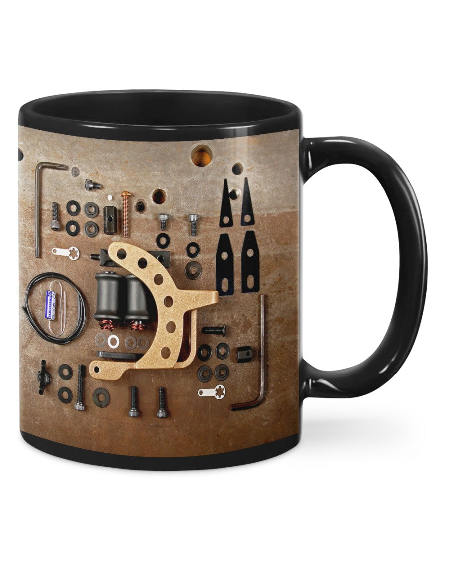 Tattoo Coffee Mug | Tattoo Machine | Drinkware Gift for Tattoo Artist, Tattoo Lover