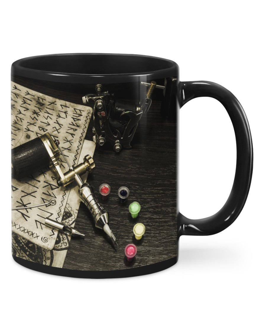 Tattoo Coffee Mug | Tattoo Machine | Drinkware Gift for Tattoo Artist, Tattoo Lover