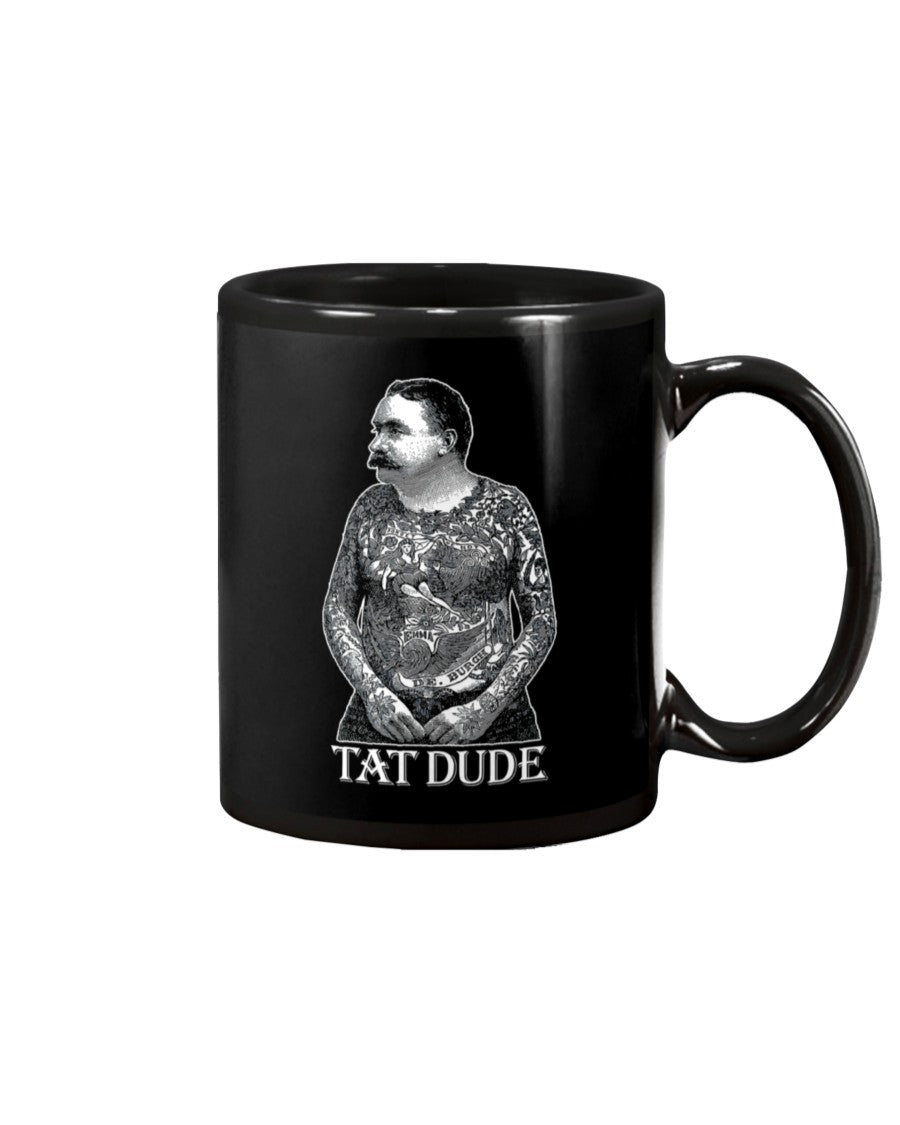 Tattoo Coffee Mug | Tat Dude | Drinkware Gift for Tattoo Artist, Tattoo Lover