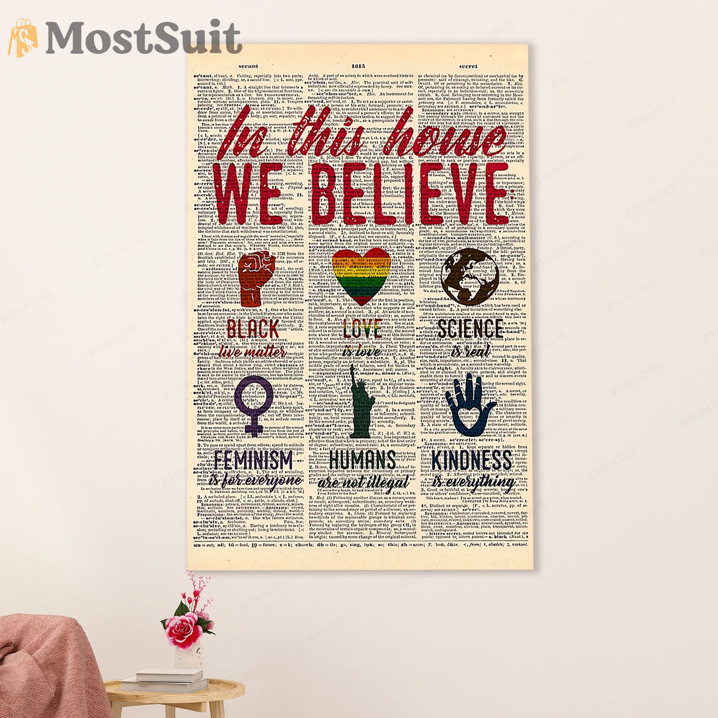 LGBT Gay Pride Month Poster Room Wall Art | LGBT Black Pride Feminism